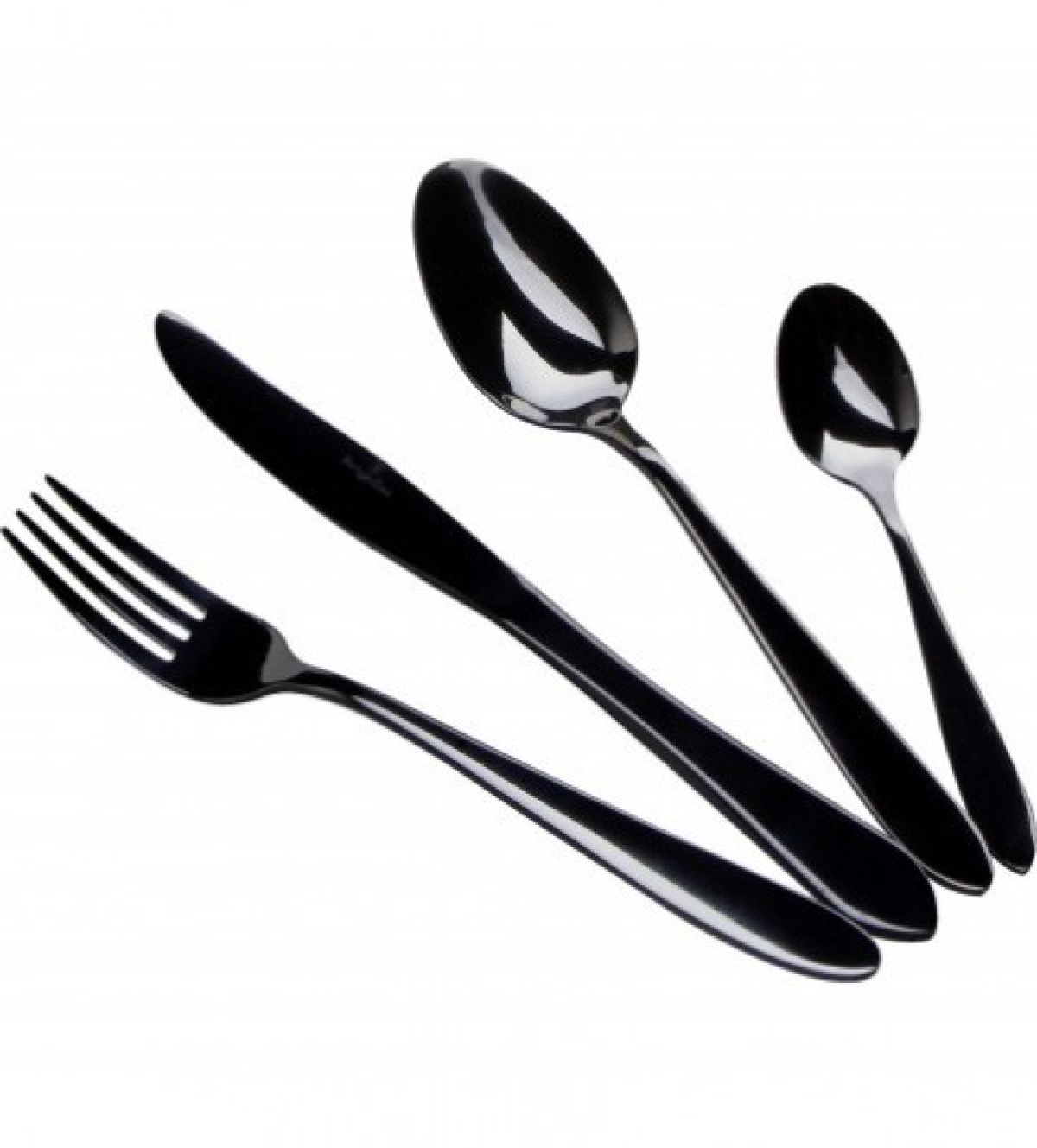 Berlinger Haus 24 Pcs Cutlery Set, Mirror, Black