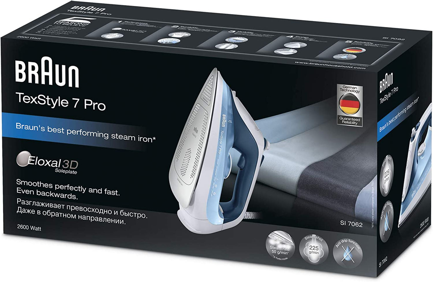 Braun TexStyle 7 Pro SI7062 Steam Iron
