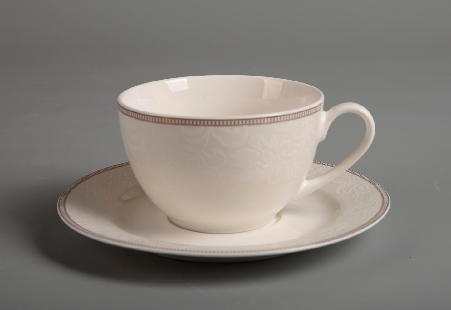 Symphony gold décor tea cup/saucer 6pcs - 20cl