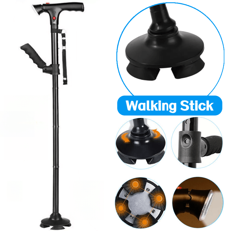Adjustable Foldable Ultimate Magic Cane with LED Light