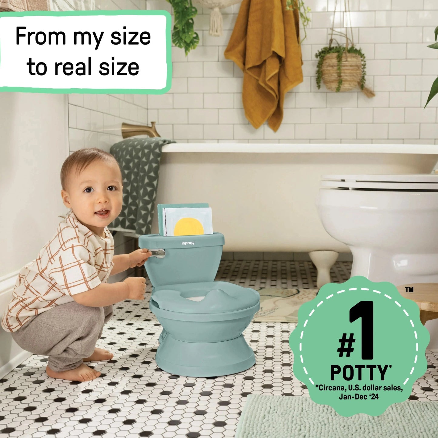 Kids2 - Ingenuity My Size Potty Pro - Green