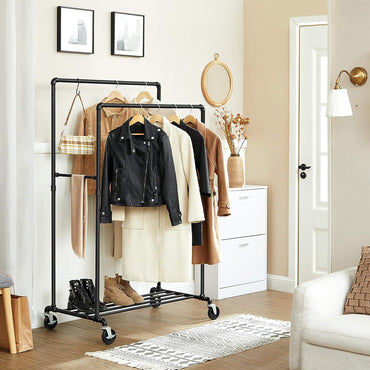 Premium Heavy-Duty Garment Rack – 50kg Capacity | Sleek, Sturdy & Space Organizer Clothes Hanger - Medaid International