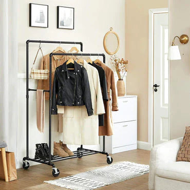 Premium Heavy-Duty Garment Rack – 50kg Capacity | Sleek, Sturdy & Space Organizer Clothes Hanger
