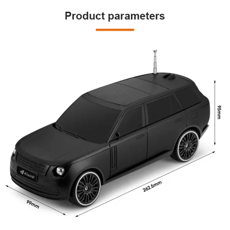 Kisonli  Bluetooth Speaker Car Model Speaker with Solar Charging Function Wireless Speaker - Medaid International