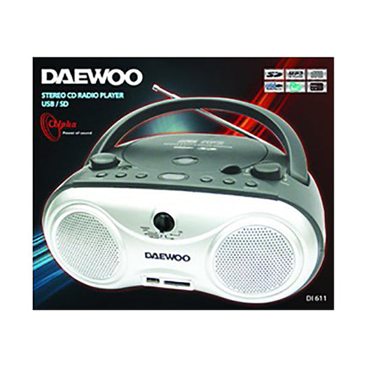 Daewoo Stereo CD Radio Player - DI611 - PCD611