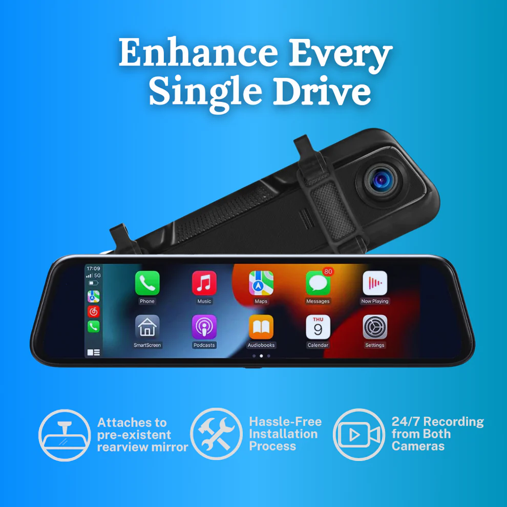 All-in-One Smart Mirror Display for Any Car