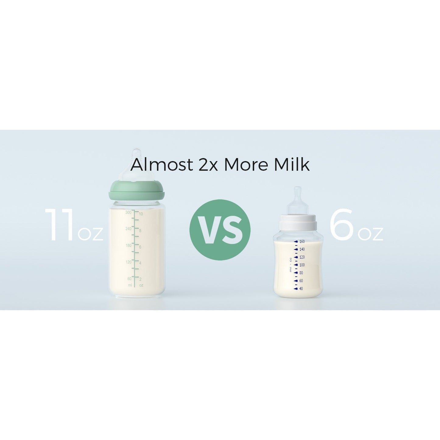 Momcozy Natural Baby Bottle, Wide-Neck, BPA Free Breast Milk Container