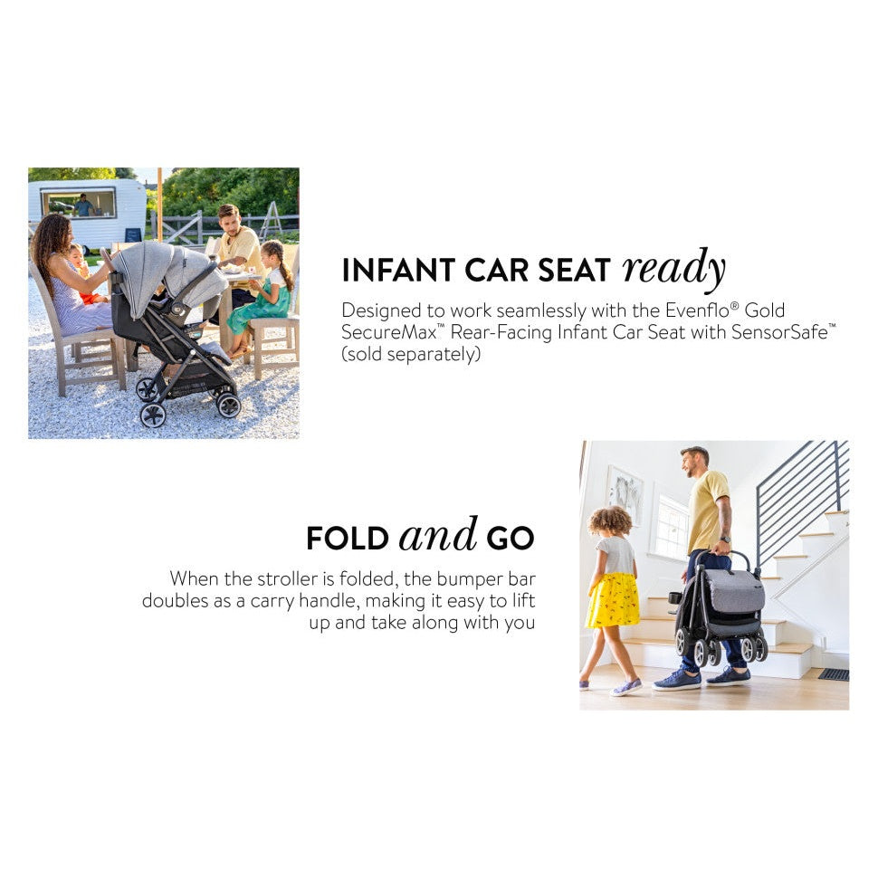 Evenflo® Gold Otto™ Self-Folding Stroller Moonstone Gray
