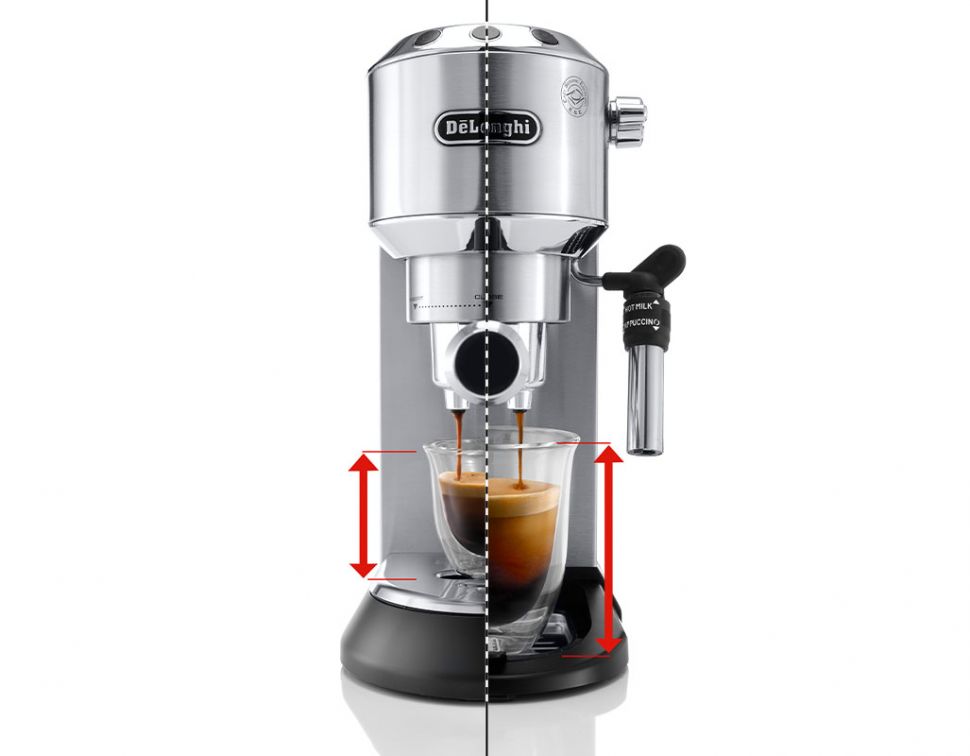 Delonghi Dedica Style Sleek Metal - Pump Espresso Coffee Machines - COFFEE EC685.M