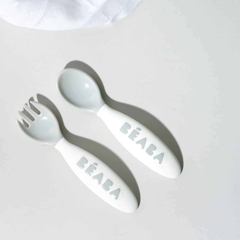 Béaba Training Fork and Spoon 2nd Age – Light Mist