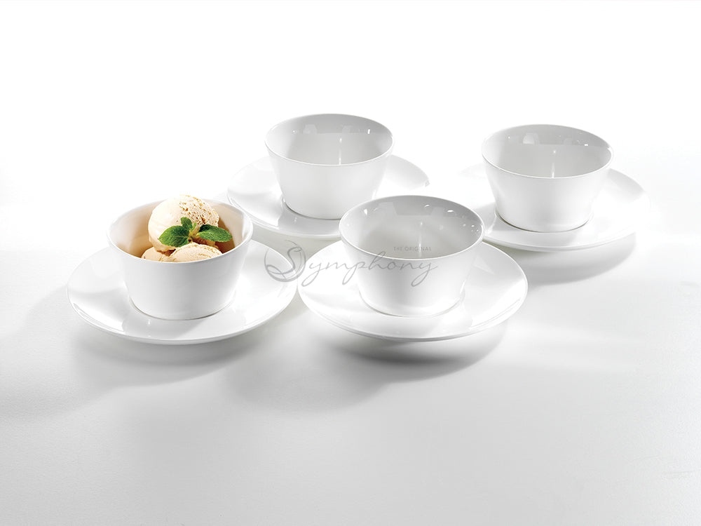 Symphony dessert plate/saucer set of 4
