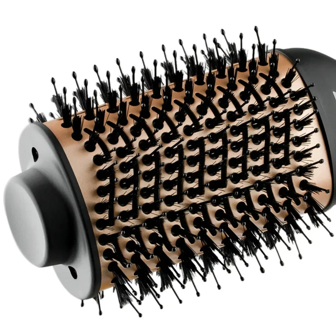RAF 1000W Ionic Hot Air Brush – One-Step Hair Dryer & Volumizer, Titanium Blow Dryer Brush R420