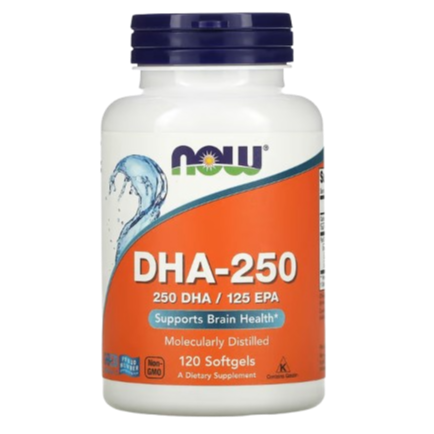 NOW Foods DHA 250 120 Softgels