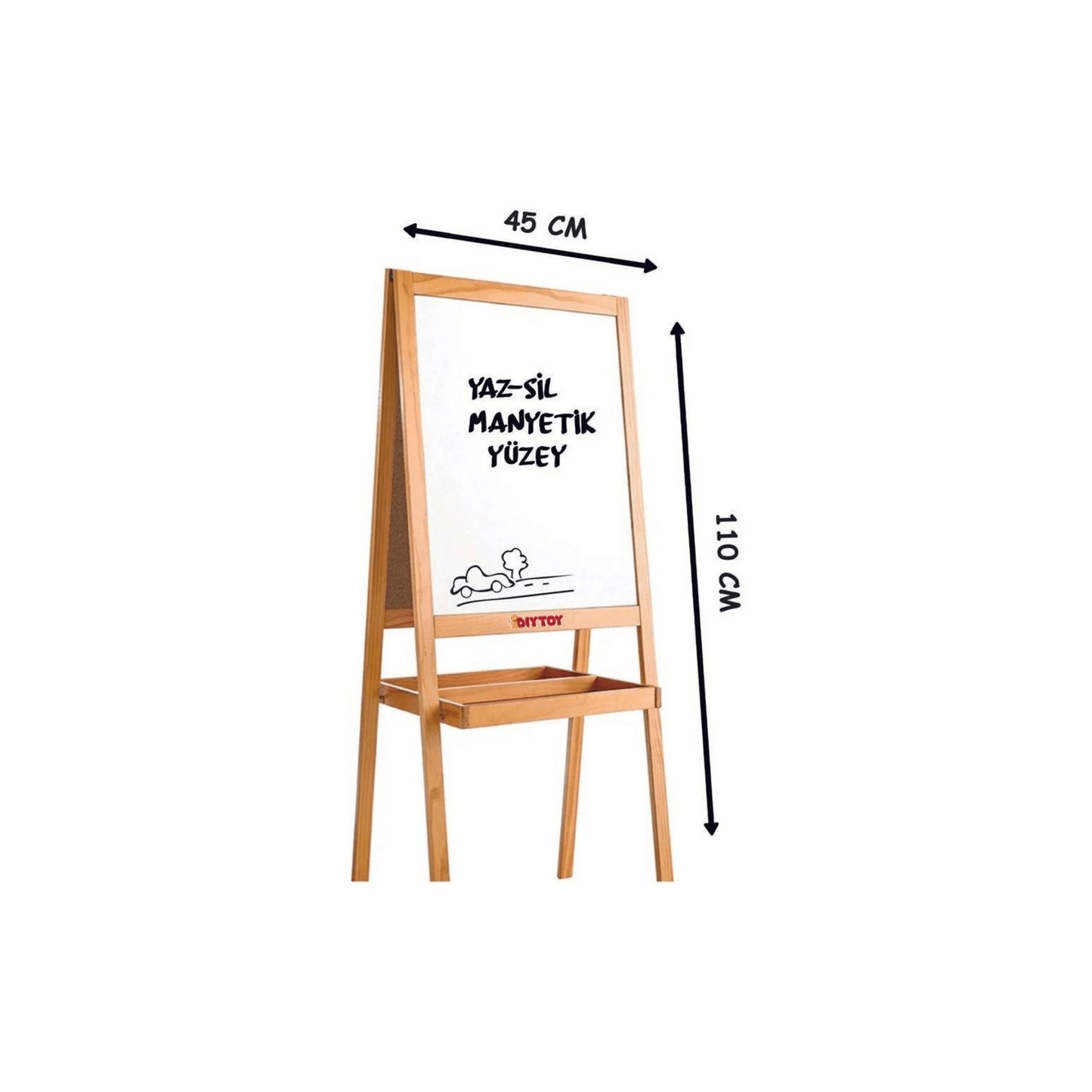 DIY TOY WOODEN BLACKBOARD DOUBLE-SIDED MAGNETIC