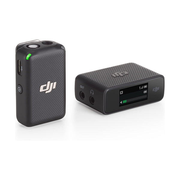 DJI Mic 1TX + 1RX, Wireless Lavalier Microphone, 250m (820 ft.) Range, Compact and Ultra-Light, 14-Hour Recording, Wireless Mic for PC, iPhone, Andriod, Cameras, Record Vlogs, Live Stream
