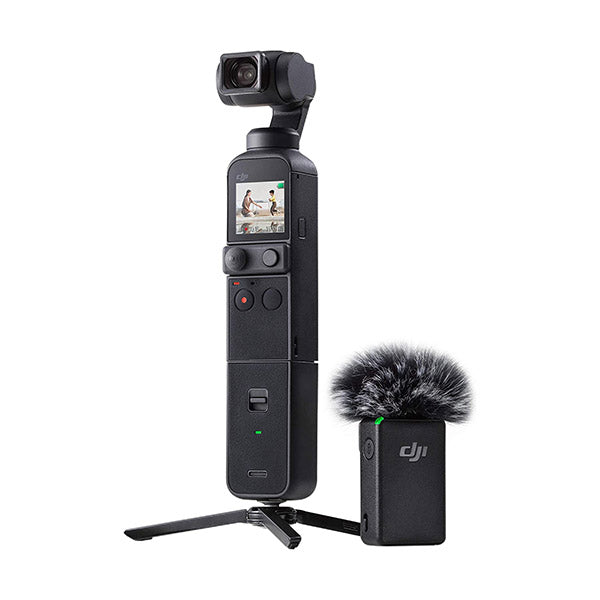 DJI Pocket 2 Creator Combo, 3 Axis Gimbal Stabilizer with 4K Camera, 1/1.7" CMOS, 64MP Photo, Face Tracking, YouTube, Vlog, Portable Video Camera for Android and iPhone