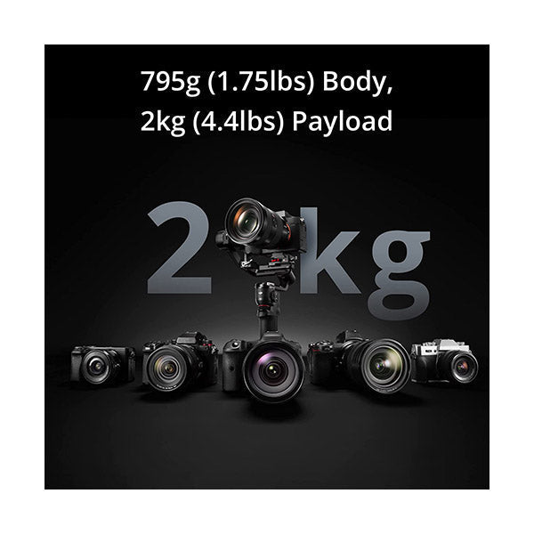 DJI RS 3 Mini, 3-Axis Mirrorless Gimbal Lightweight Stabilizer for Canon/Sony/Panasonic/Nikon/Fujifilm, 2 kg (4.4 lbs) Tested Payload, Bluetooth Shutter Control, Native Vertical Shooting