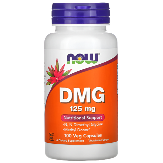 NOW Foods, DMG, 125 mg, 100 Veg Capsules