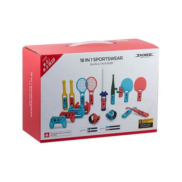 Nintendo Switch Dobe 18 In 1 Sport Game Accessories for Nintendo Switch/Switch OLED Joy-Con, TNS-2125