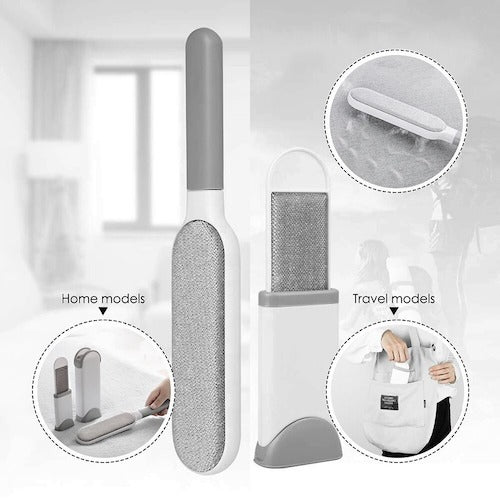 Fur Lint Remover Brush With Self-Cleaning Base All in 1