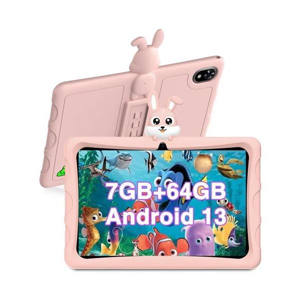 DOOGEE U9 Kid Tablet 10.1 inch HD Kids Tablet, 7GB+64GB/TF 1TB Quad Core, Android 13 Tablet for Kids 3-7 with 5060mAh |WiFi-6 |BT 5.0| Dual Camera |OTG| Widevine L1 + 1 Year Warranty