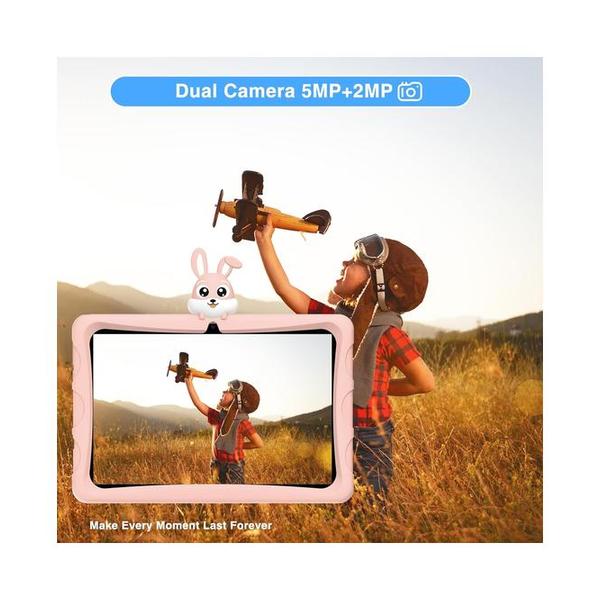DOOGEE U9 Kid Tablet 10.1 inch HD Kids Tablet, 7GB+64GB/TF 1TB Quad Core, Android 13 Tablet for Kids 3-7 with 5060mAh |WiFi-6 |BT 5.0| Dual Camera |OTG| Widevine L1 + 1 Year Warranty