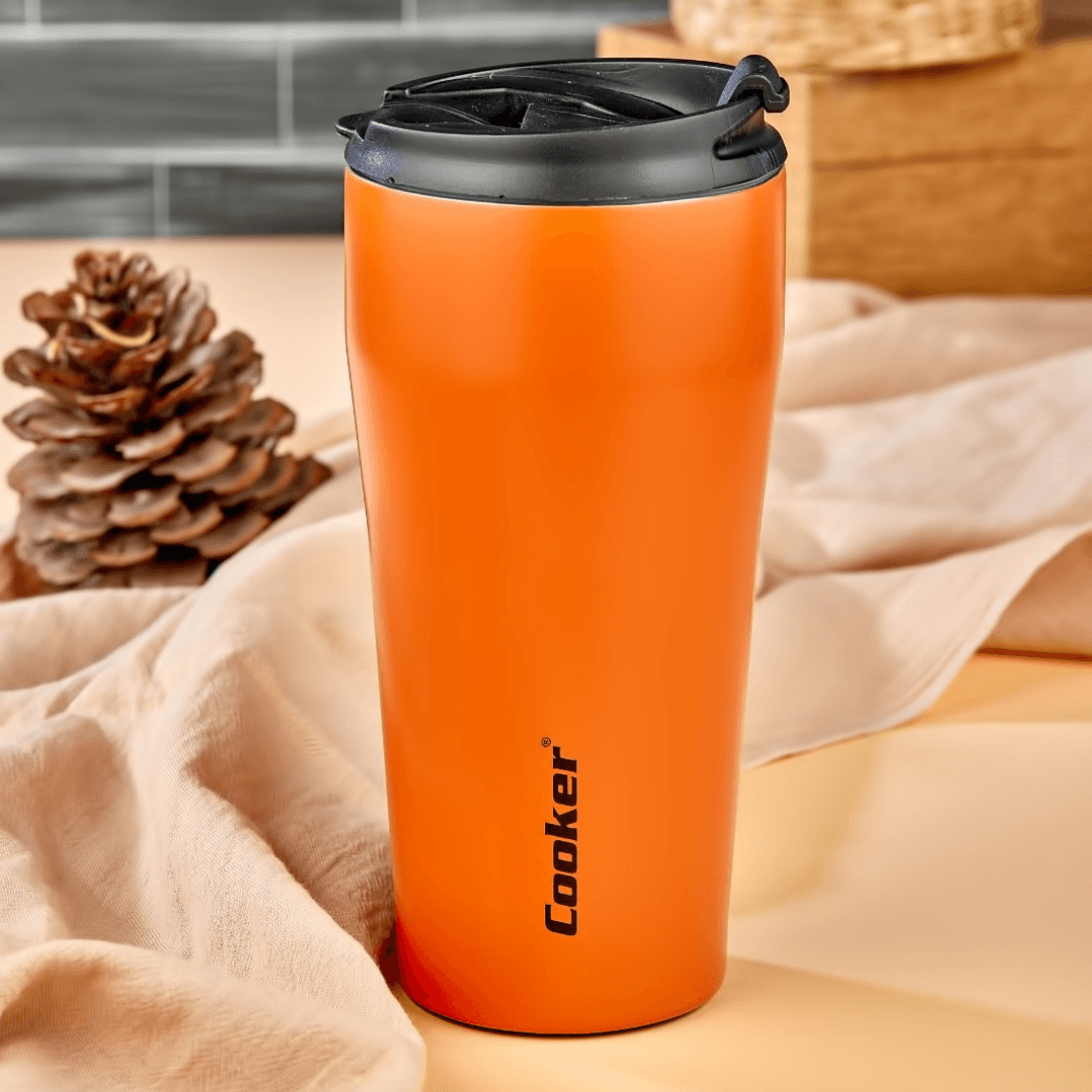 Double Layer Stainless Steel Powder Thermos 400ml Orange Lebanon"
