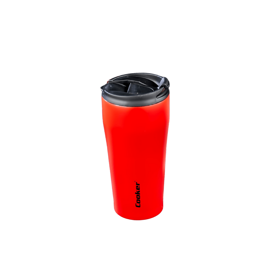 Double Layer Stainless Steel Powder Thermos 400ml Red