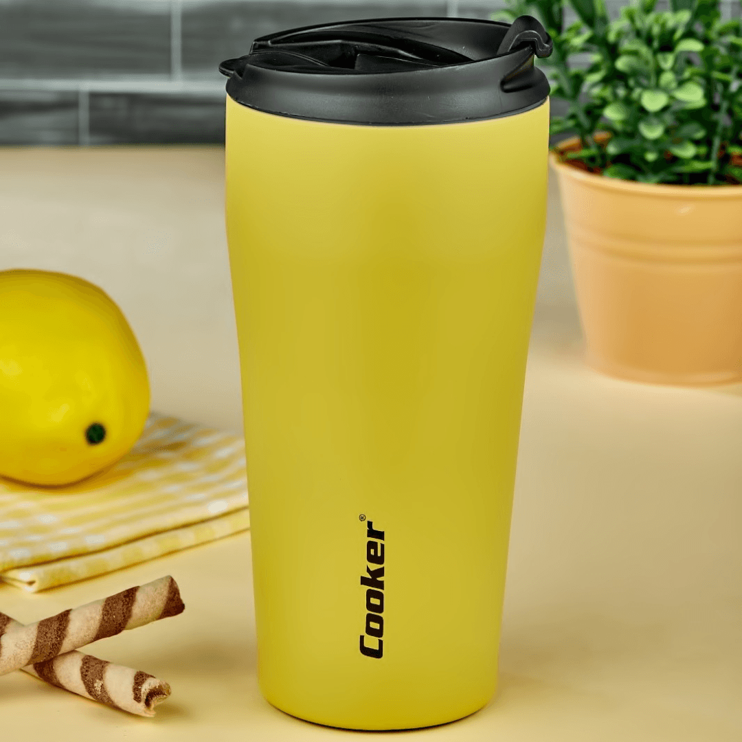 Double Layer Stainless Steel Powder Thermos 400ml Yellow Lebanon"
