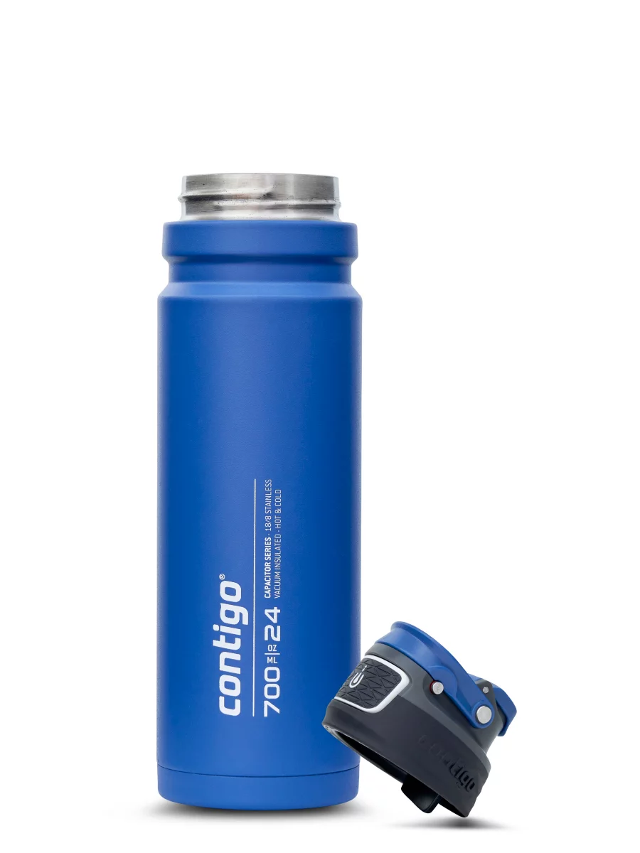 Contigo Free Flow AUTOSEAL™ Vacuum-Insulated Water Bottle, 700 ml (Blue Corn)
