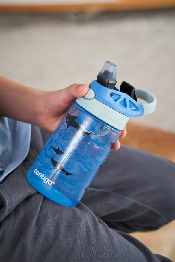 Contigo Easy Clean AUTOSPOUT™ Kids Water Bottle, 420 ml (Shark)