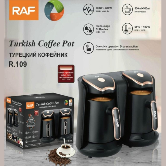 RAF Electric Maker Double Cup Turkish Coffee Machine R109  0.5L