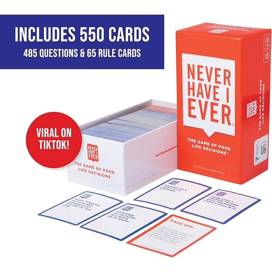 Never Have I Ever | Hilarious Family Card Game with Fun Questions & Crazy Stories Great for Game Nights & Parties