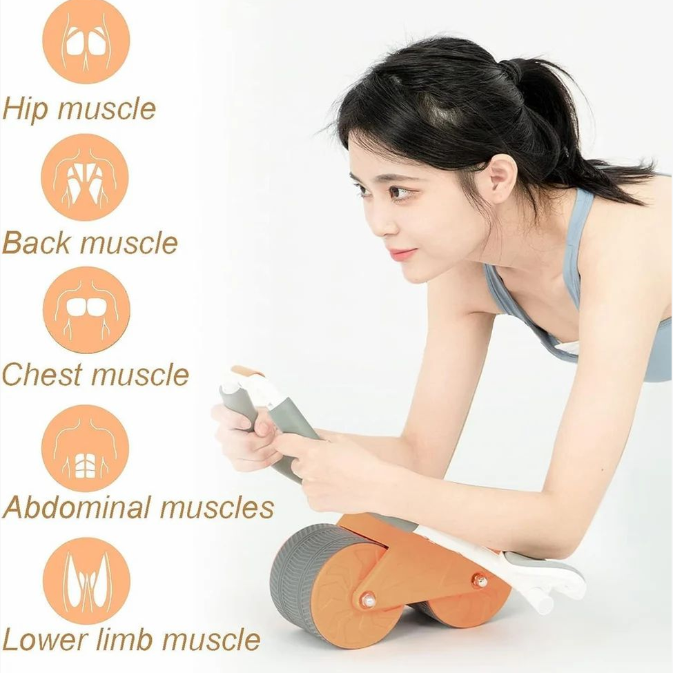 Abdominal Exercise Wheel Elbow Support Rebound Roller Automatic - AB Wheel
