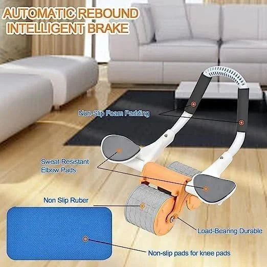 Abdominal Exercise Wheel Elbow Support Rebound Roller Automatic - AB Wheel