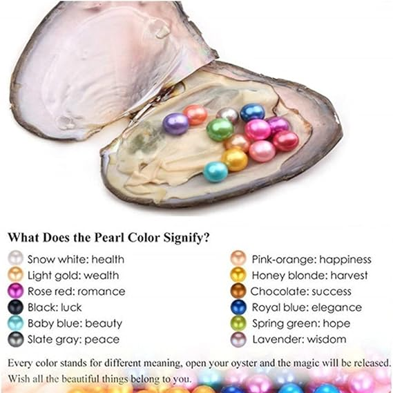 Wish Pearl Necklace Kit,Mysterious Oyster Pearl Gift Set