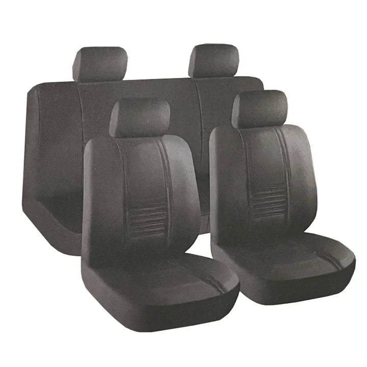 CAR SEAT COVER FRONT + REAR SEATS SYNTHETIC LEATHER PREMIUM CAR