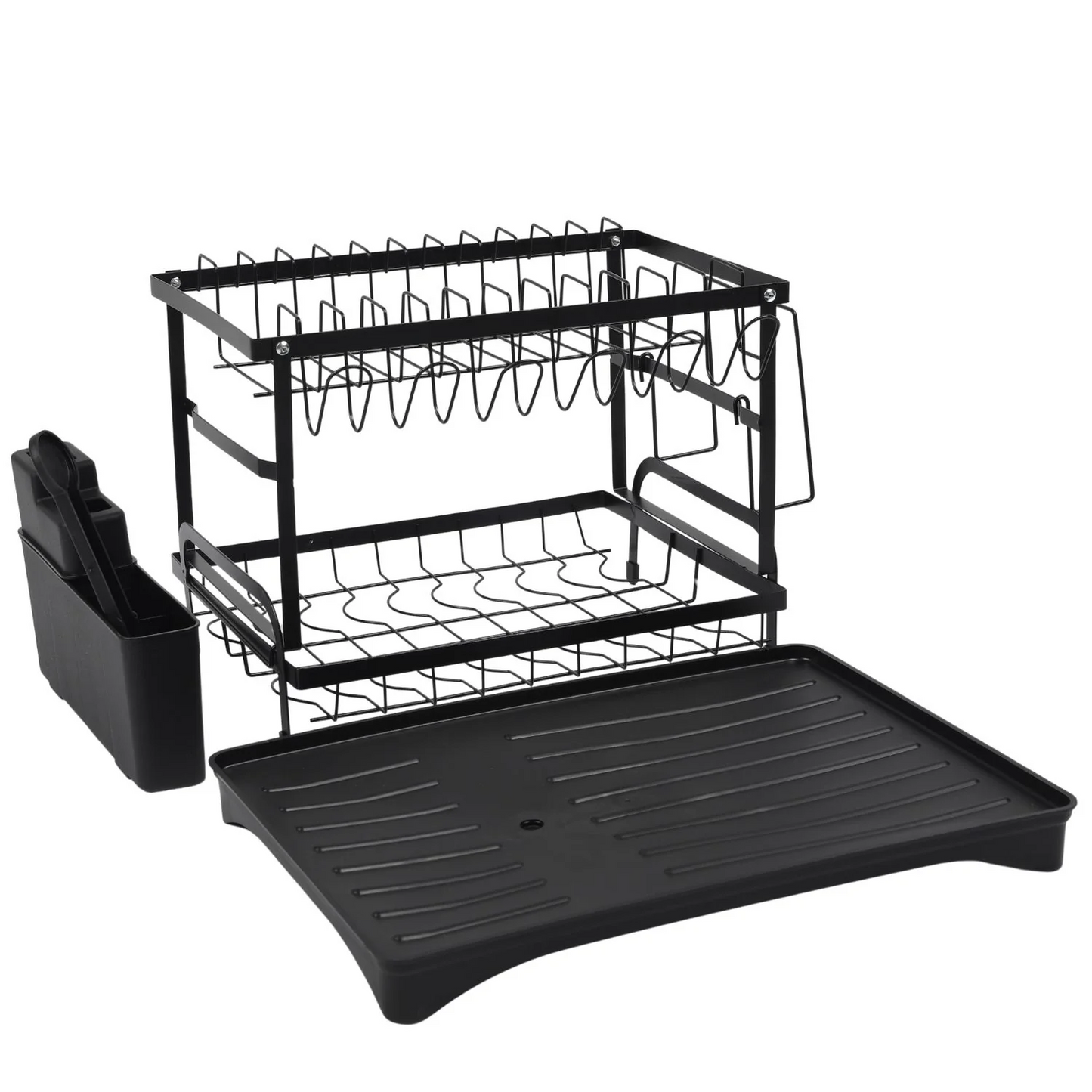 2-Tier Dish Drying Rack – Rustproof Kitchen Dish Drainer