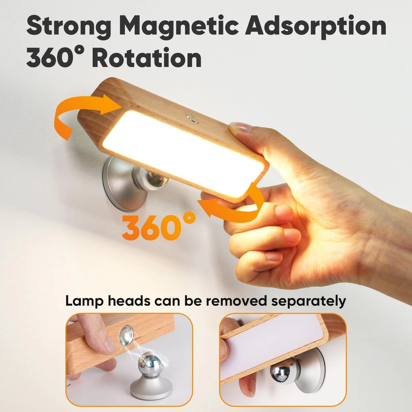 Rechargeable Intelligent Sensing Led Wall Lights 1 pcs