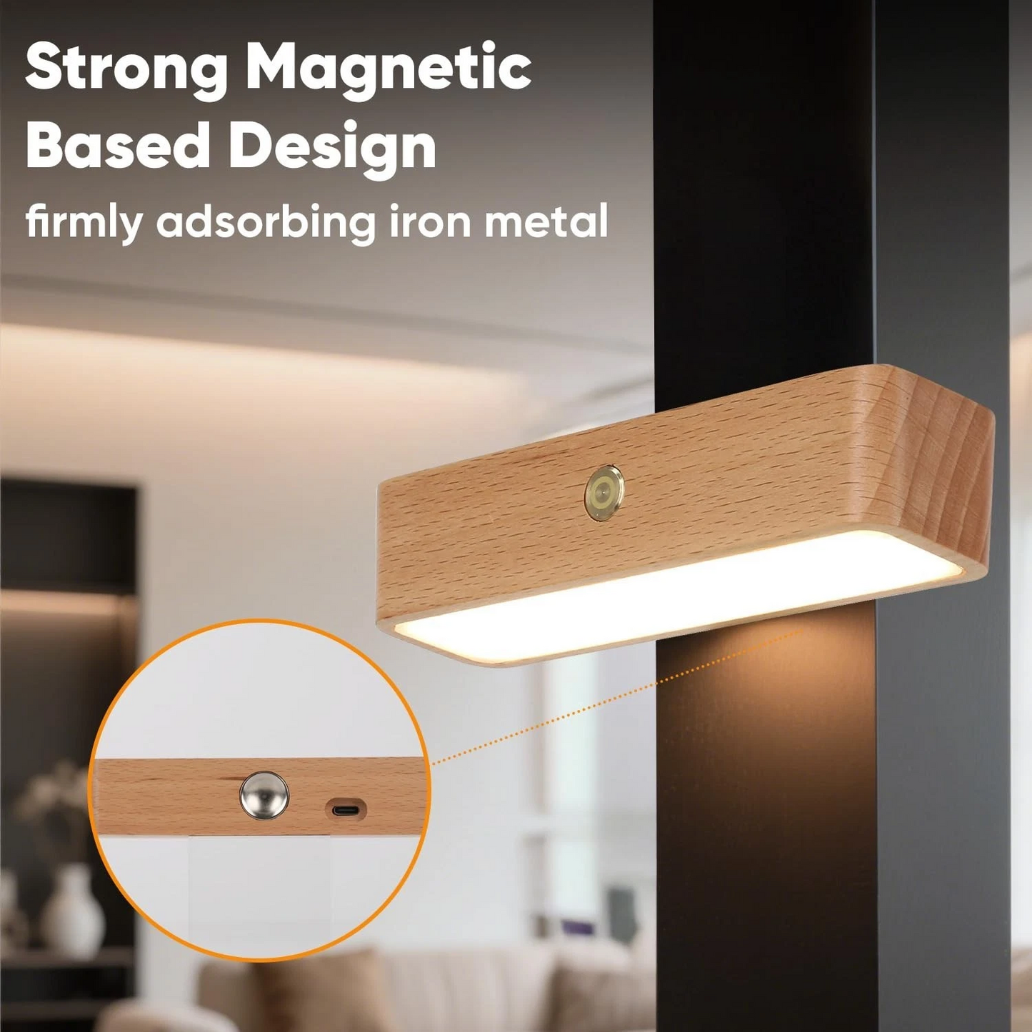 Rechargeable Intelligent Sensing Led Wall Lights 1 pcs