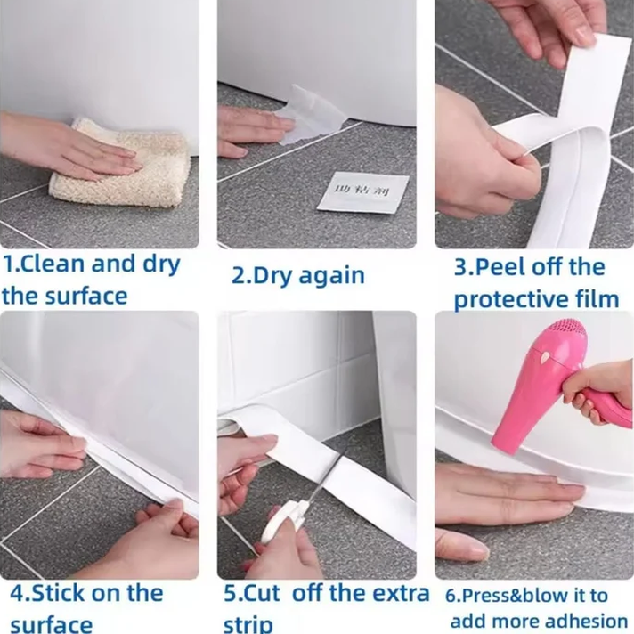 Bath Sealing Tape Waterproof Caulk Strip 3.2m
