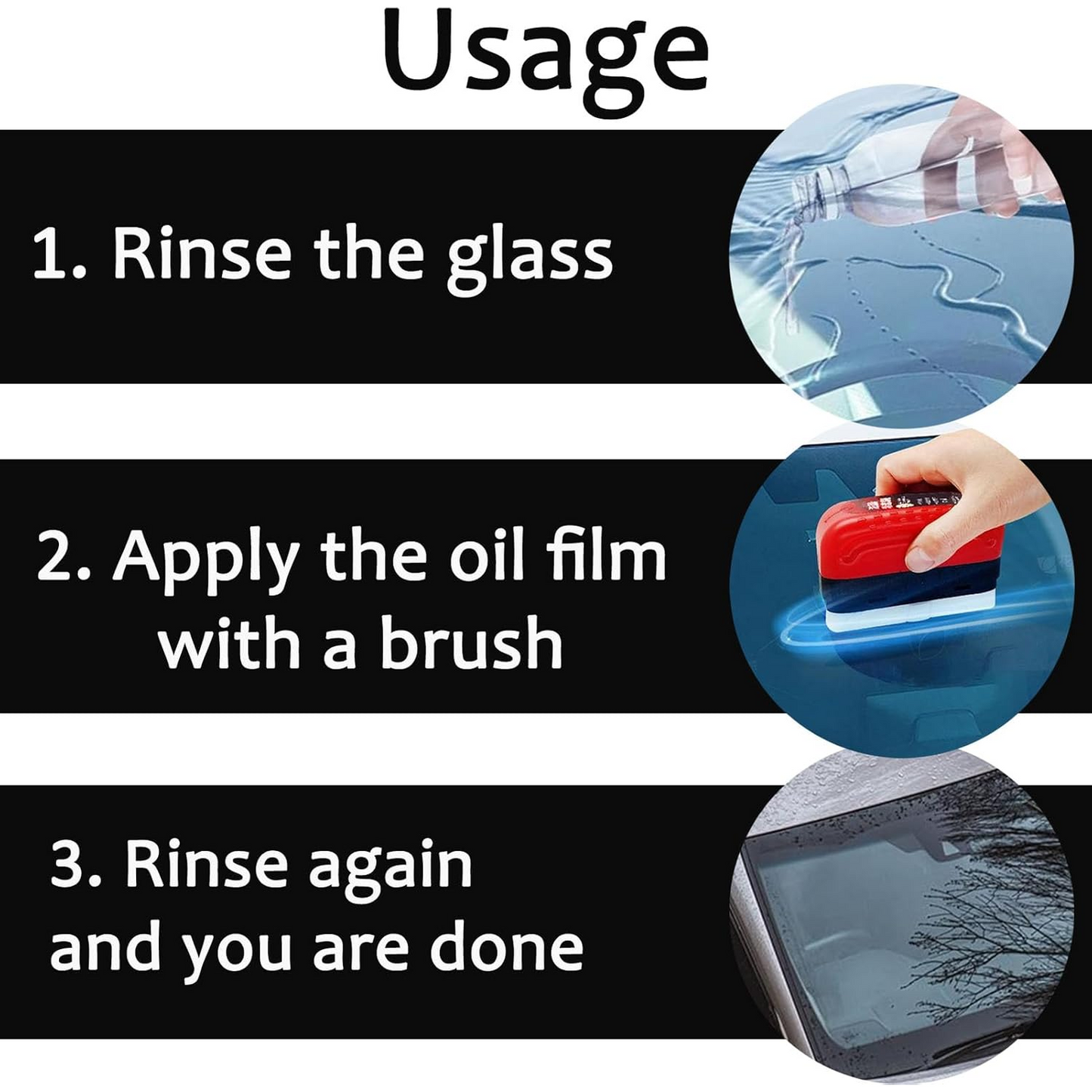 Automotive Window Oil Film Cleaning Brush – Clear Vision Wiper