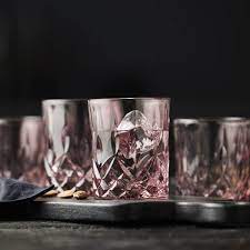 Lyngby Glass Whisky Glass Sorrento 32cl 4pcs Pink