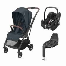Maxi-Cosi - Leona2 (Essential Graphite) - 3pcs Bundle Leona2 Stroller - CabrioFix i-Size Car Seat. CabrioFix i-Size Base. - Travel System