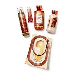 Bath and body works warm vanilla sugar set 4 pcs