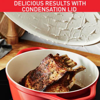 Tefal Air Cast Aluminium Oval Cocotte 30x23+Lid