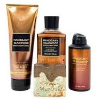 Bath and body works MAHOGANY TEAKWOOD SET FOR MEN 4 pcs