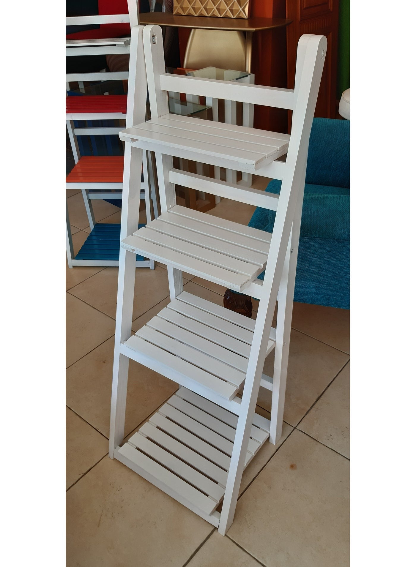 Rustic Ladder shelf
