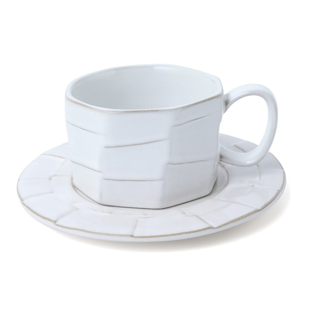 Dull Polish Frosted Irregular Cappuccino Coffee Cup And Saucer Coffee 300ML