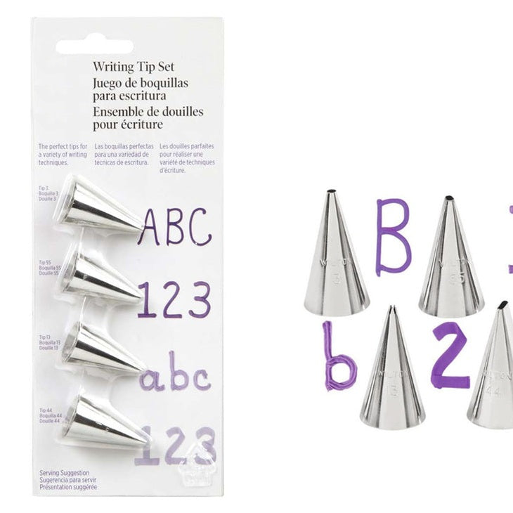 Writing Tip Set for Cake Icing x4